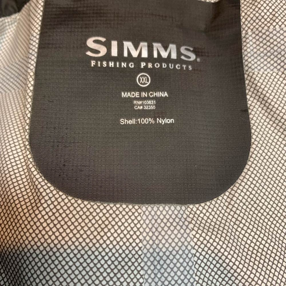 NWOT Simms Green Nylon Fishing 🎣 Pants Camo Belt Size XXL​ - Picture 2 of 9